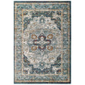 Tribute Diantha Distressed Vintage Floral Vintage Medallion 5x8 Area Rug by Modway