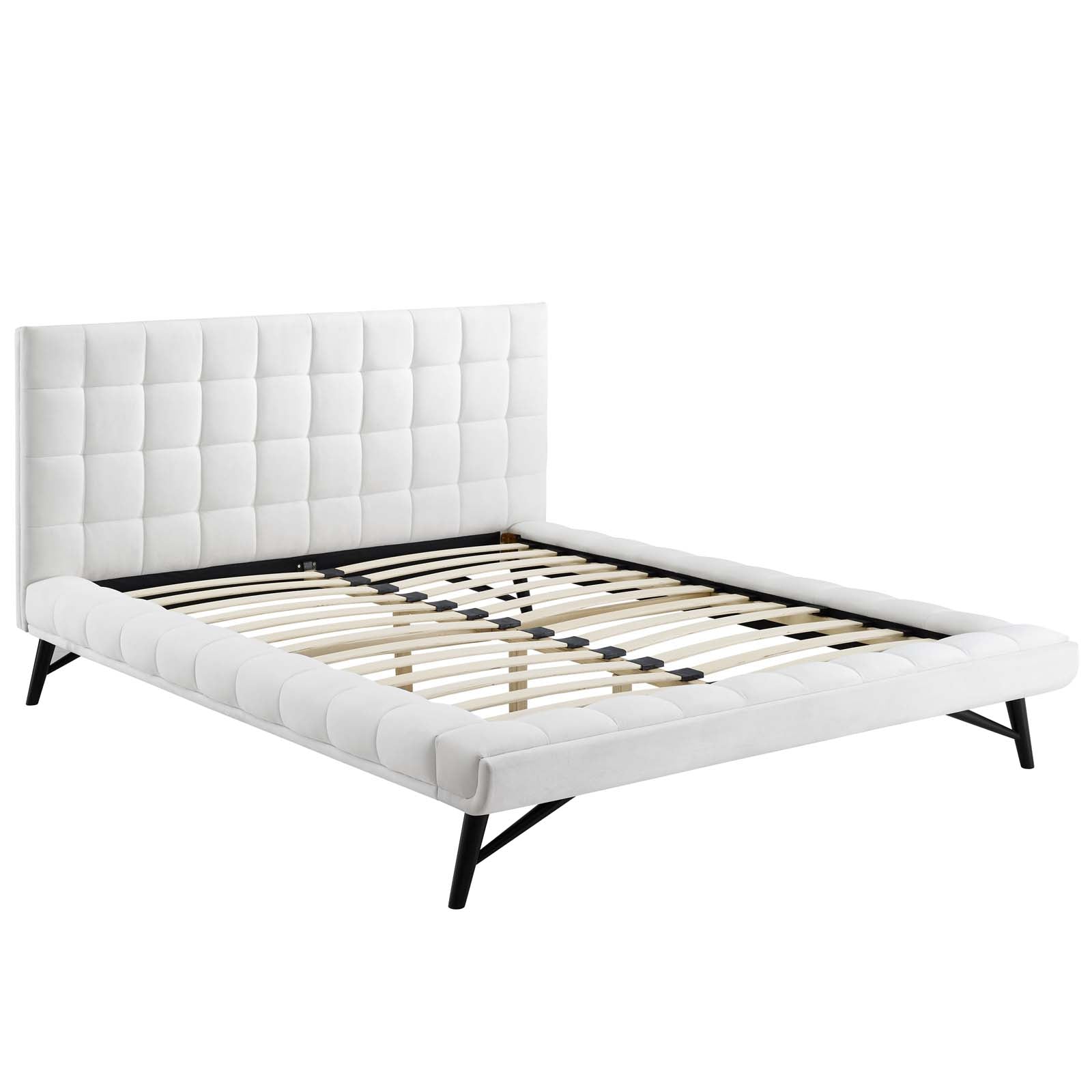 Julia Biscuit Tufted Performance Velvet Queen Platform Bed by Modway