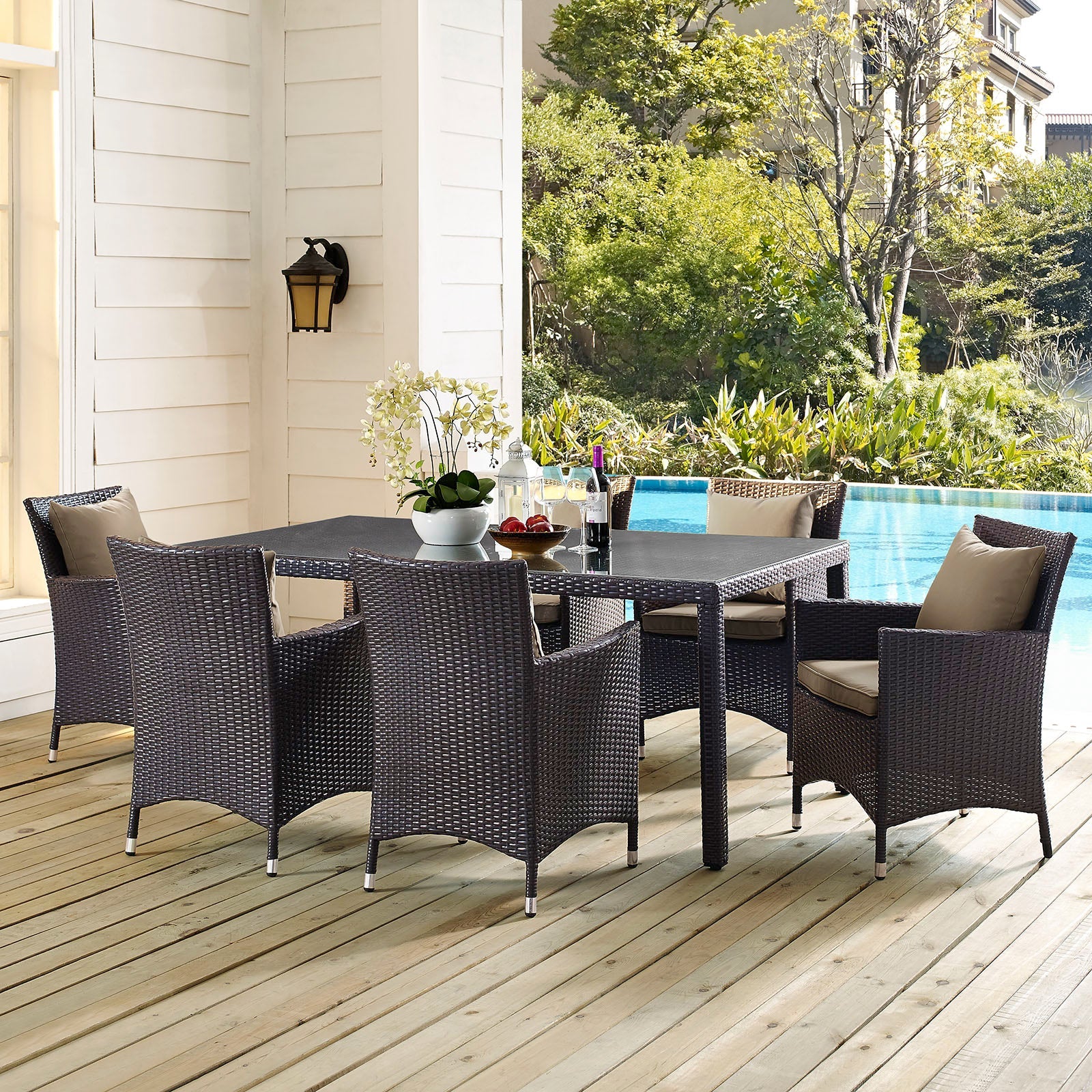 Convene 70" Outdoor Patio Dining Table by Modway