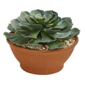 Giant Echeveria Succulent Artificial Plant in Terra Cotta Planter