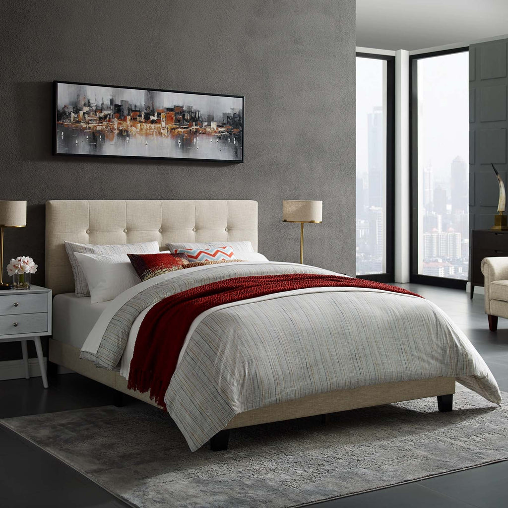 Amira Upholstered Fabric King Bed by Modway