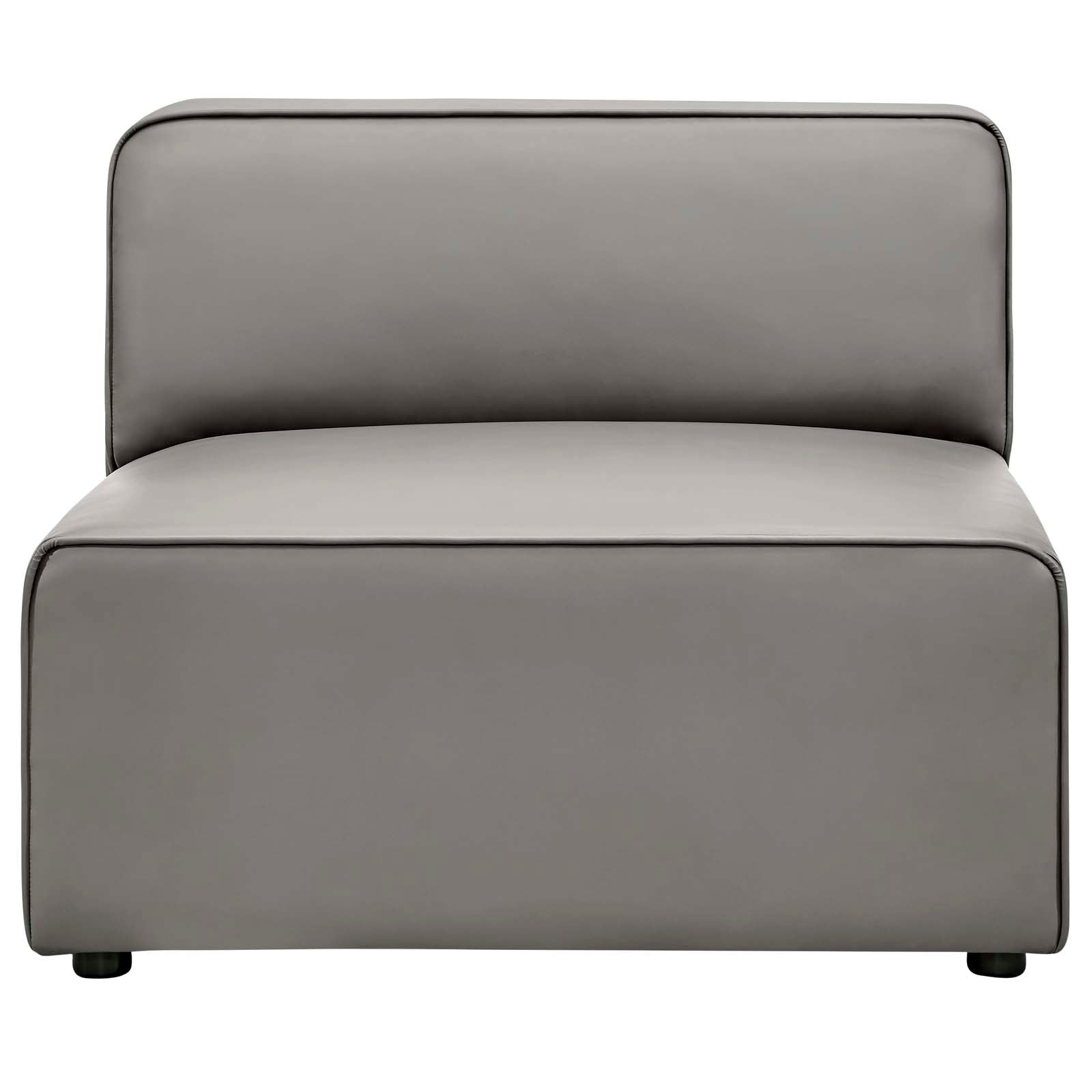 Mingle Vegan Leather Armless Chair by Modway