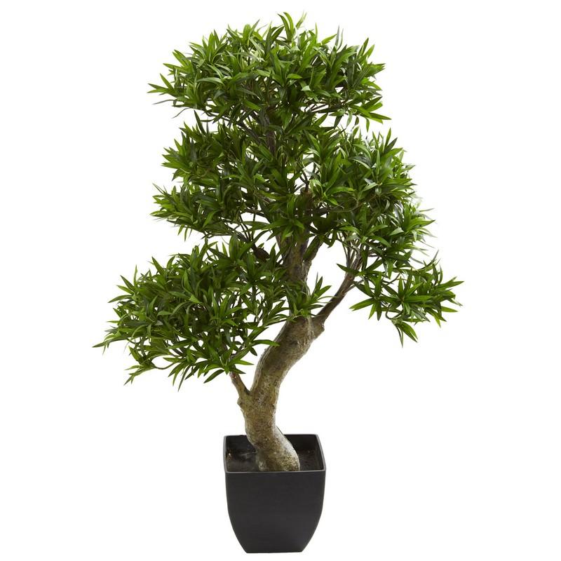 37" Podocarpus Artificial Tree 5552 By Nearly Natural