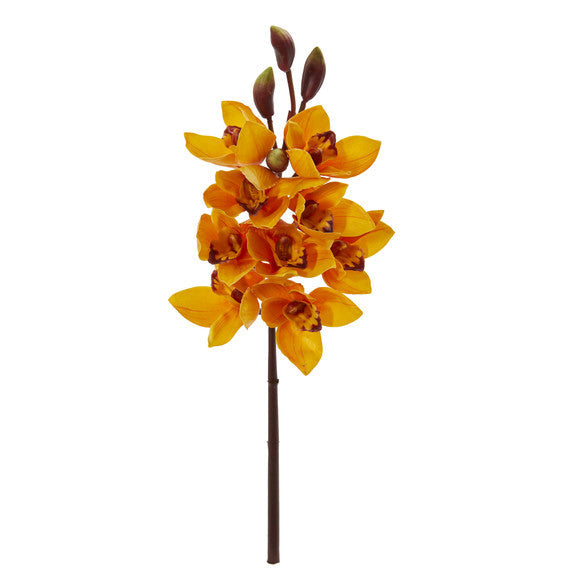 20" Cymbidium Orchid Artificial Flower (Set of 4)