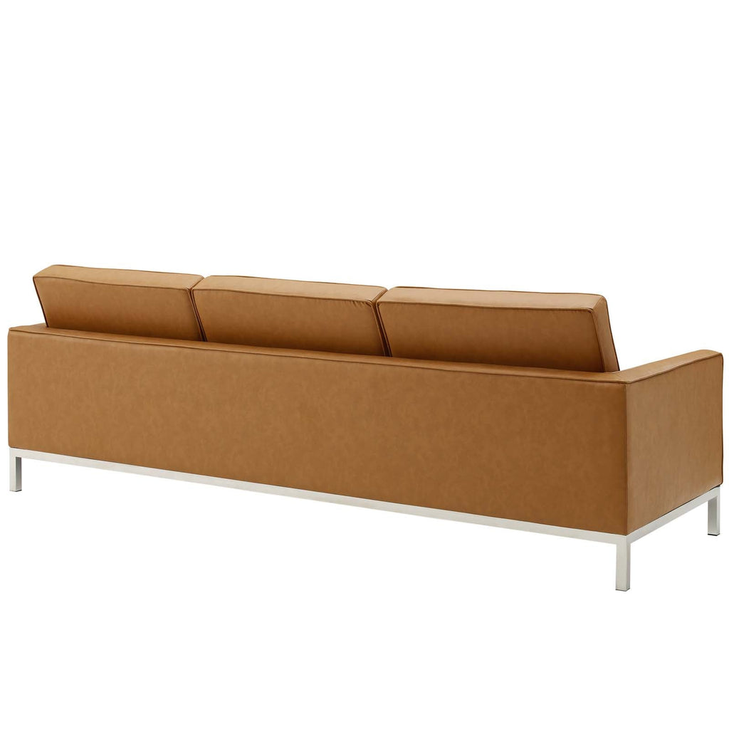 Loft 2-Piece Tufted Vegan Leather Furniture Set by Modway