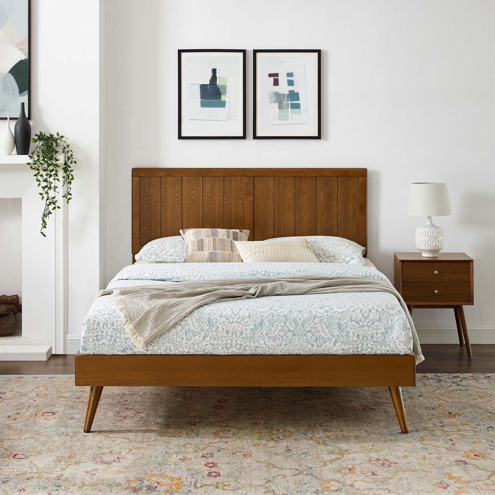 Alana Wood Full Platform Bed With Splayed Legs by Modway