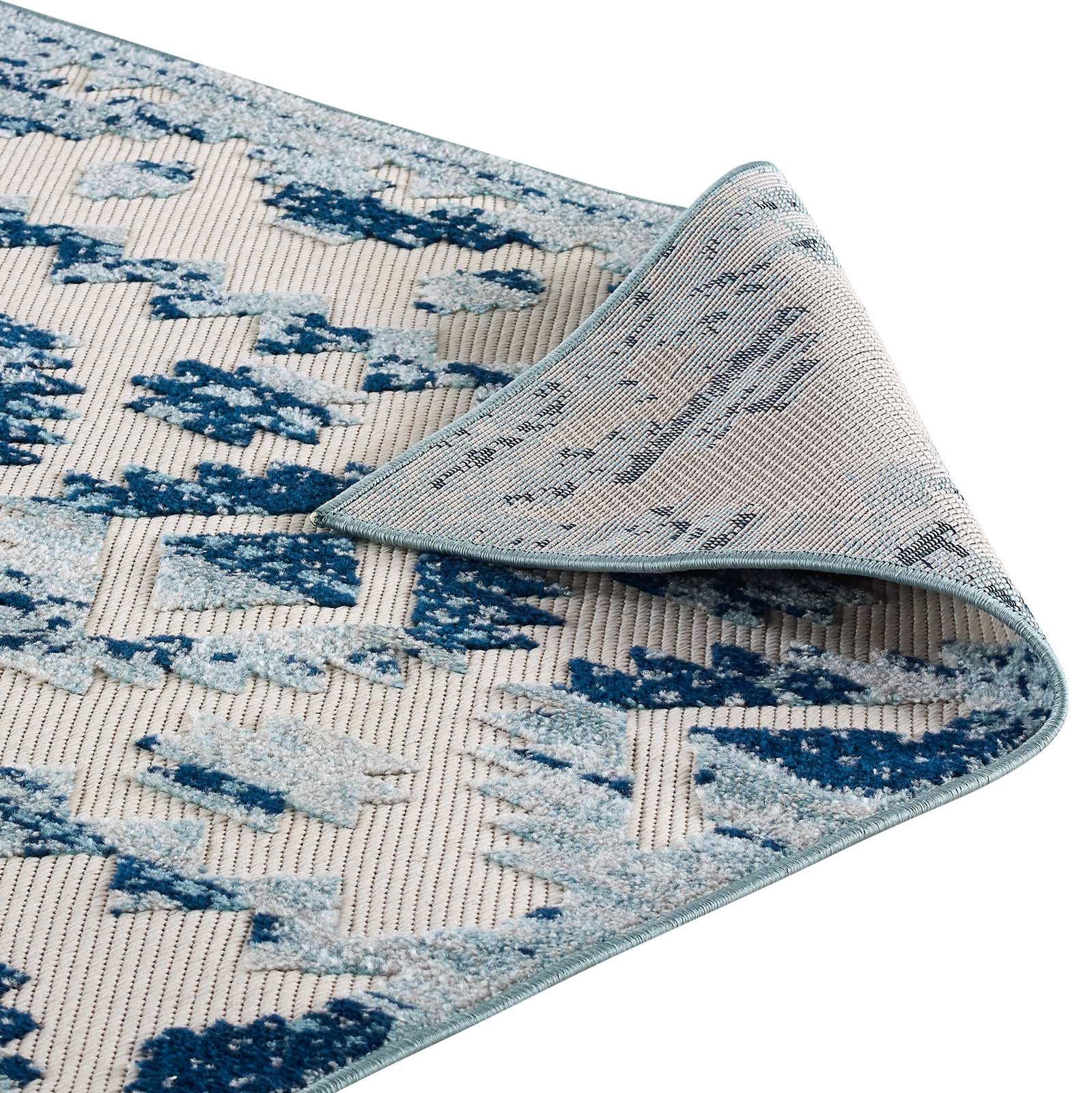 Reflect Takara Abstract Diamond Moroccan Trellis 8x10 Indoor and Outdoor Area Rug by Modway