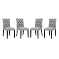 Duchess Fabric Dining Chair Set of 4 by Modway