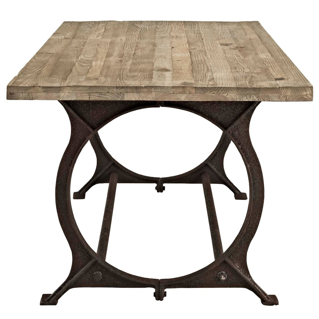 Effuse Rectangle Wood Top Dining Table by Modway