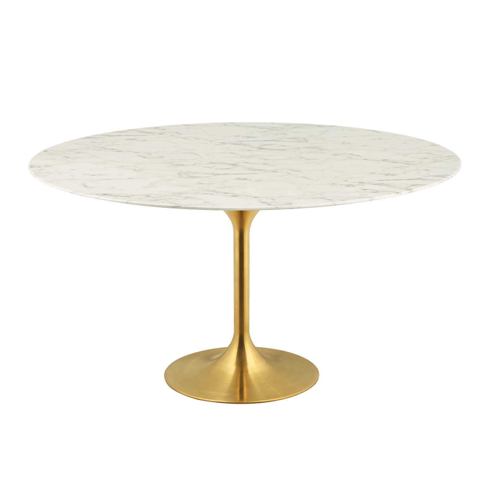 Lippa 60" Round Faux Marble Dining Table by Modway