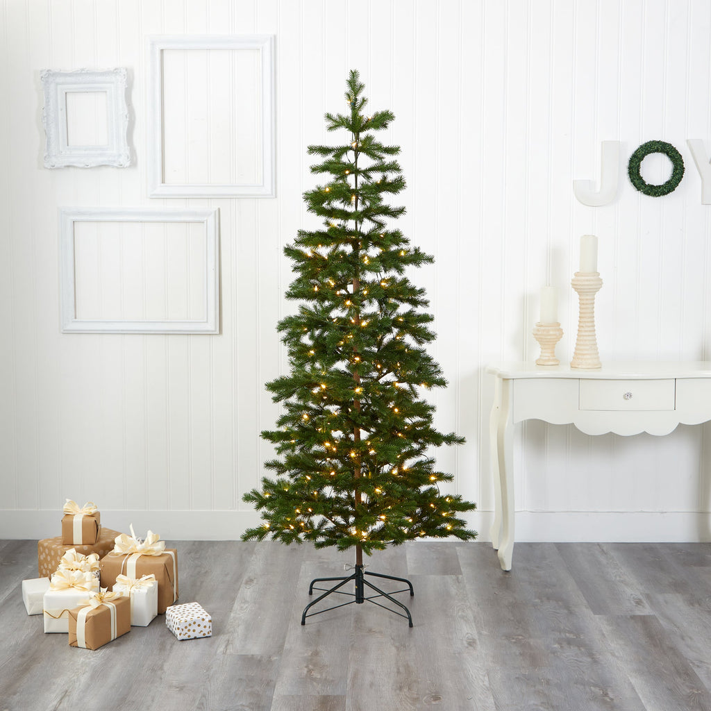 6.5' Big Sky Spruce Artificial Christmas Tree w/ 200 Clear Warm (Multifunction)