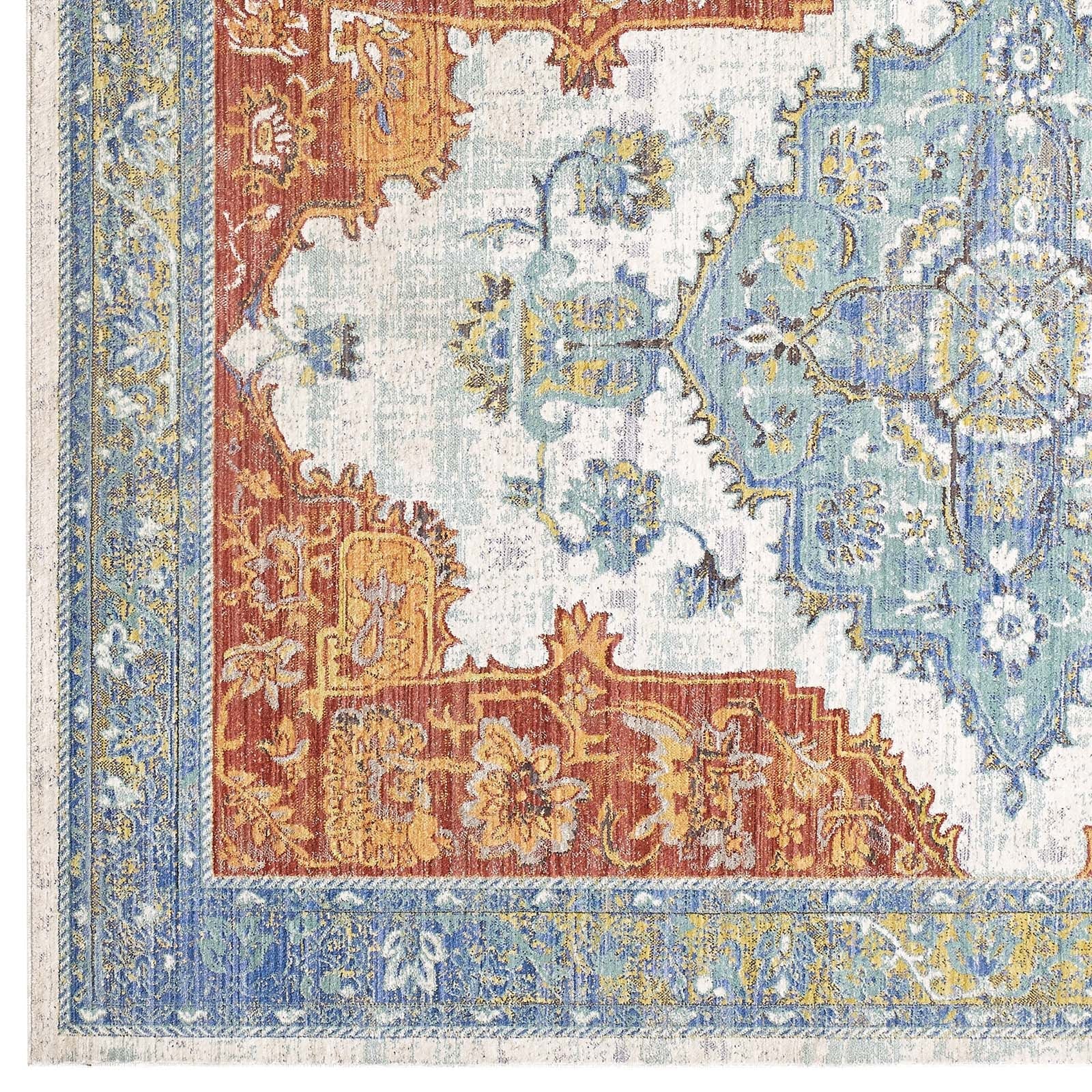 Citlali Distressed Southwestern Aztec 8x10 Area Rug by Modway