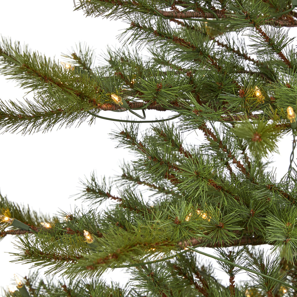 7' Vancouver Mountain Pine Artificial Christmas Tree with 450 Clear Lights