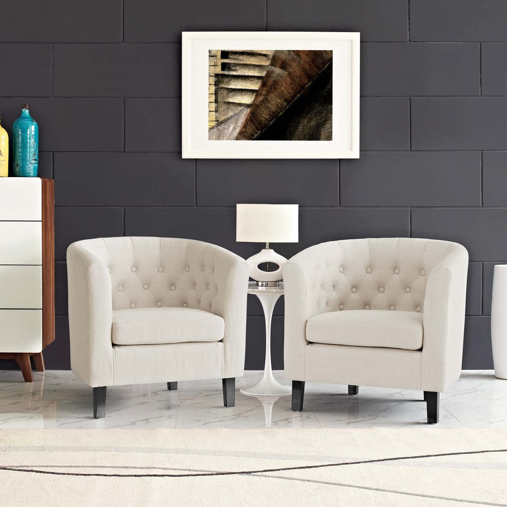 Prospect 2 Piece Upholstered Fabric Armchair Set by Modway