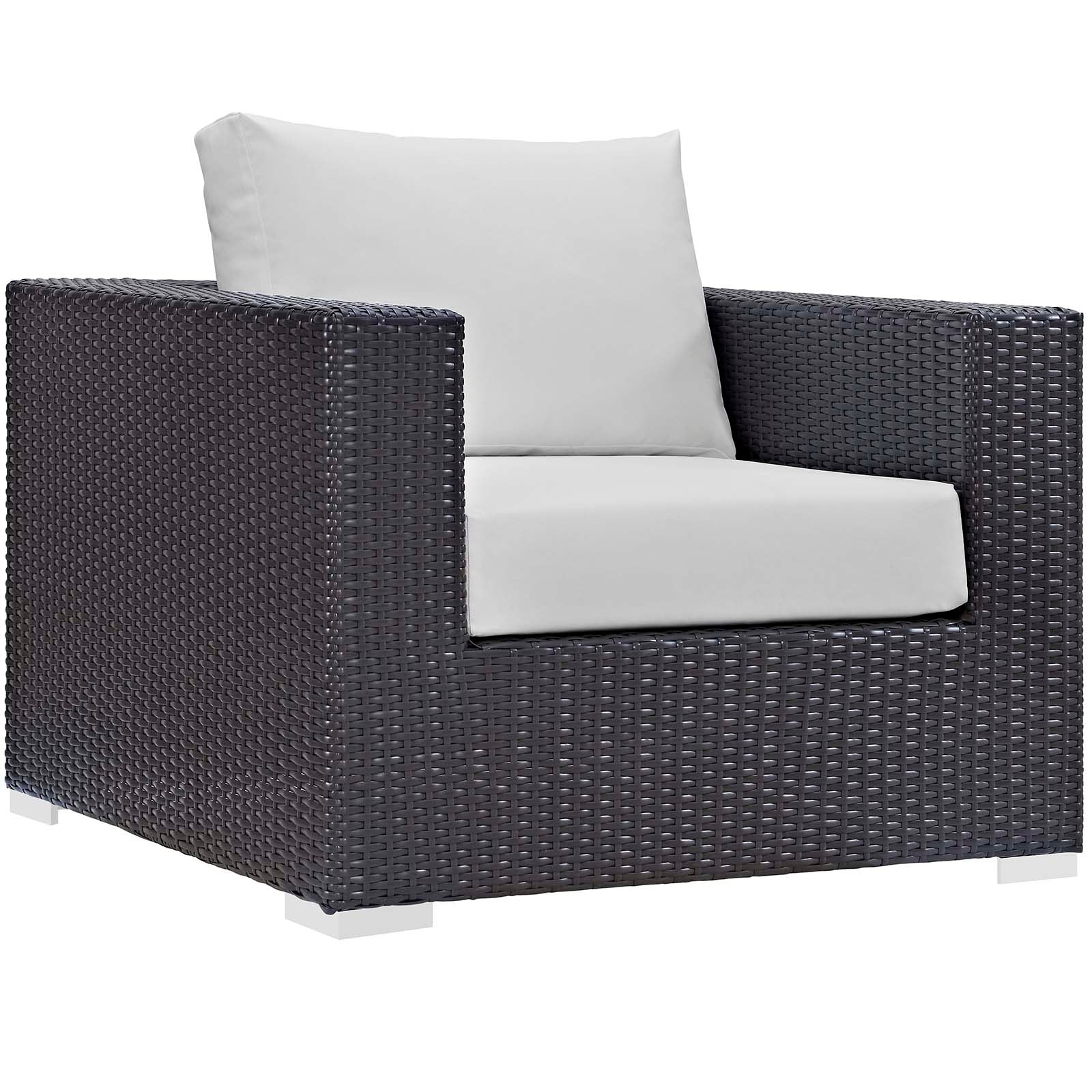 Convene 4 Piece Set Outdoor Patio with Fire Pit by Modway
