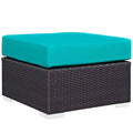 Convene Outdoor Patio Fabric Square Ottoman by Modway