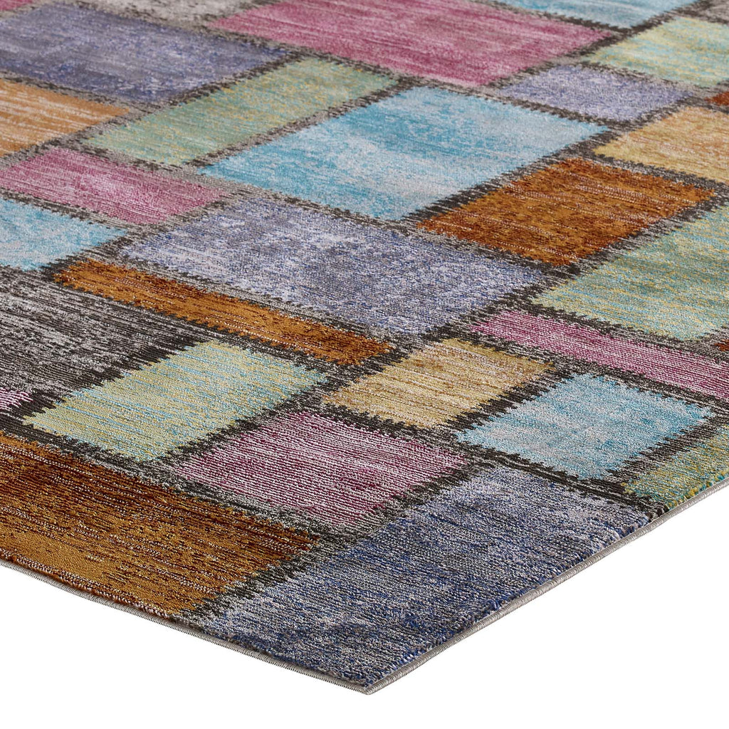 Success Nyssa Abstract Geometric Mosaic 4x6 Area Rug by Modway