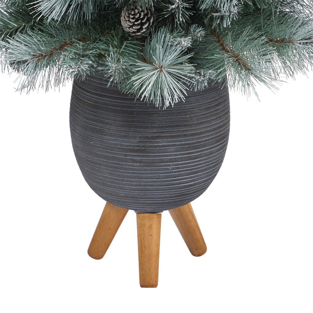 3.5' Frosted Tip British Columbia Mountain Pine Artificial Christmas Tree