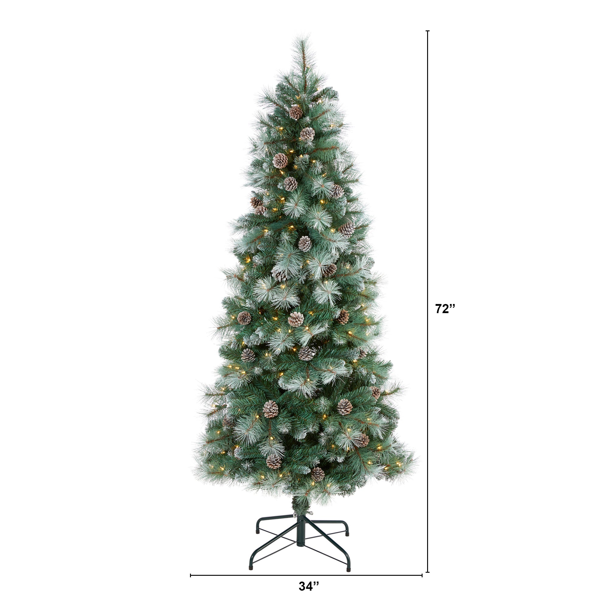 6' Frosted Tip British Columbia Mountain Pine Artificial Christmas Tree
