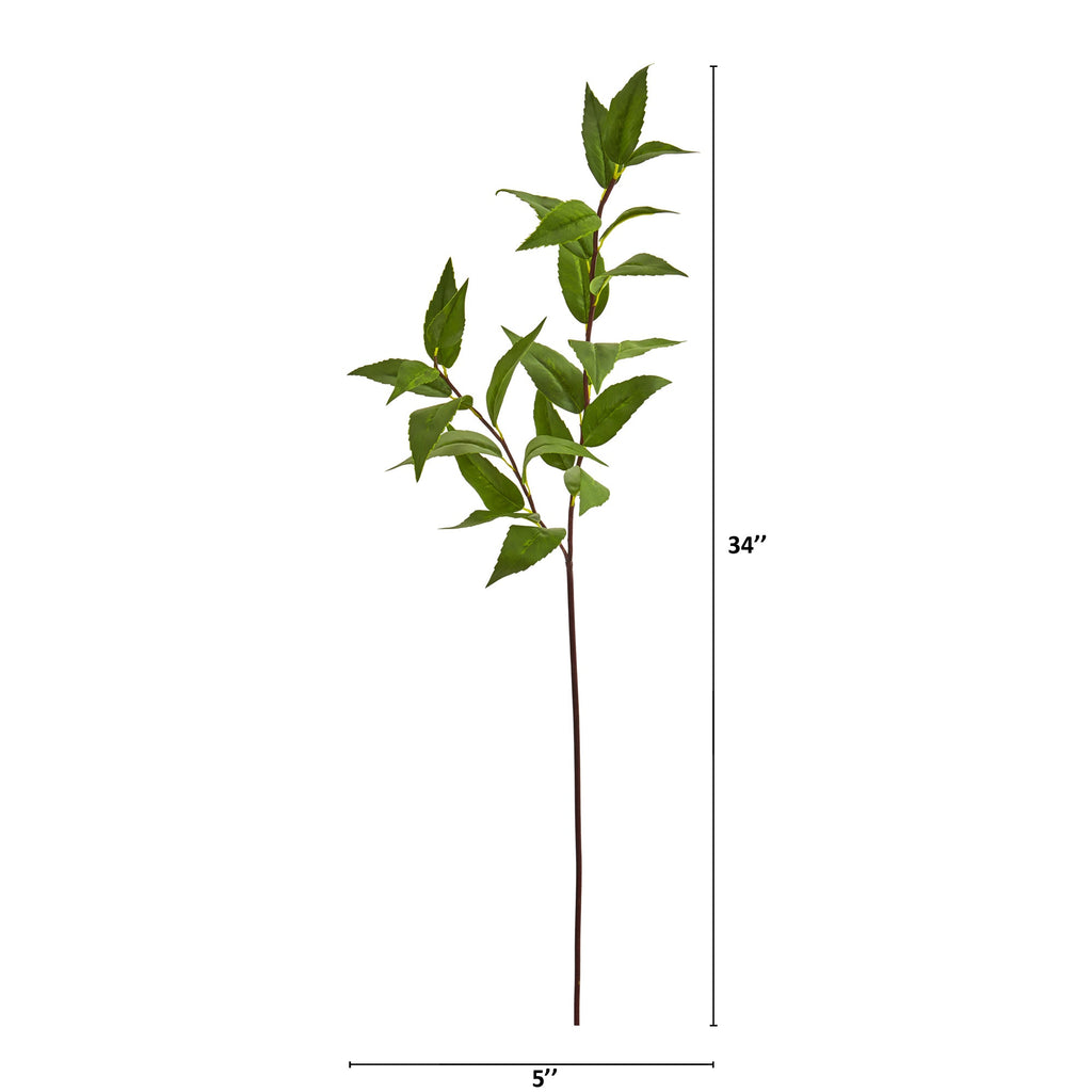 34" Laurel Leaf Artificial Spray (Set of 6)