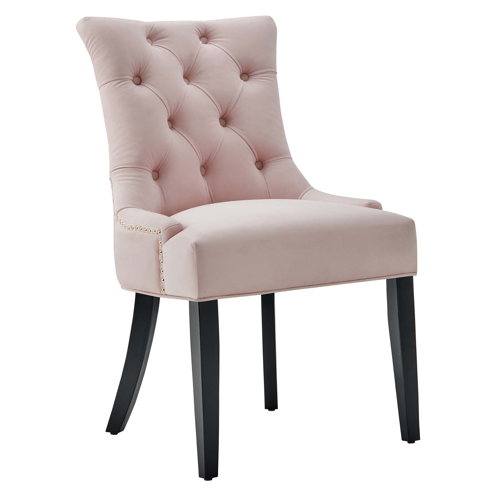 Regent Tufted Performance Velvet Dining Side Chairs Set of 2 by Modway