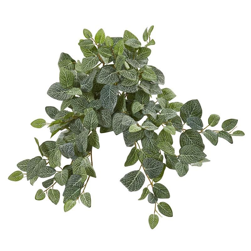20"  Fittonia Artificial Hanging Bush (Set of 4)