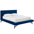 Julia Biscuit Tufted Performance Velvet Queen Platform Bed by Modway