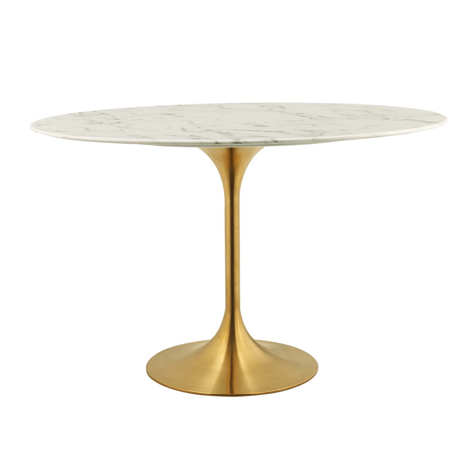 Lippa 48" Oval Faux Marble Dining Table by Modway