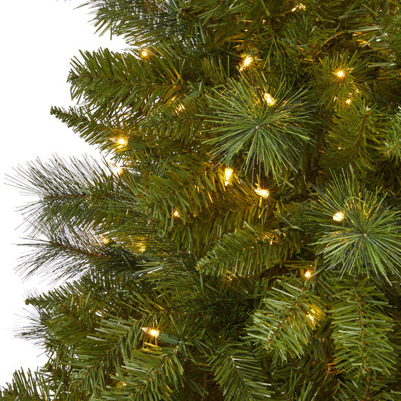 6' Mount Hood Spruce Artificial Christmas Tree w 300 Warm White Lights
