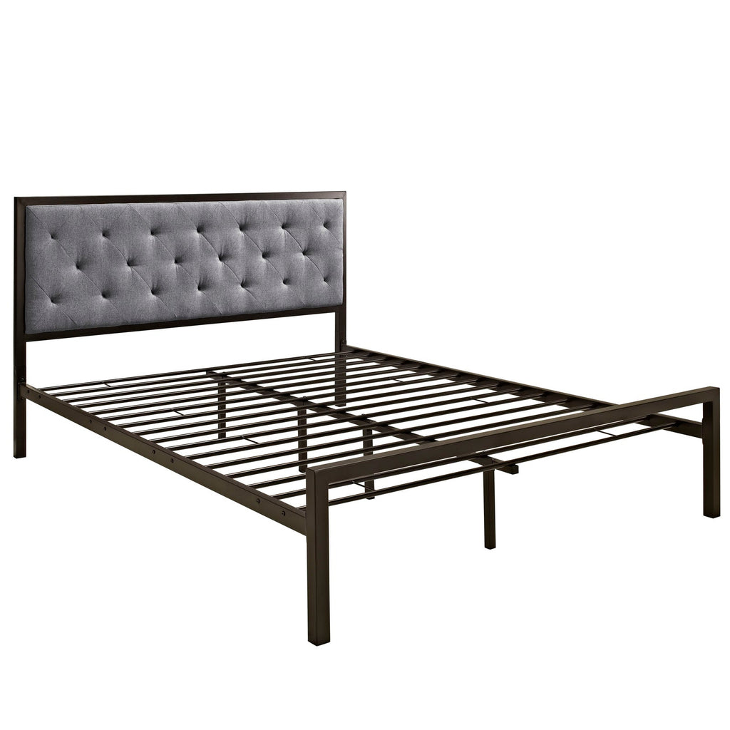 Mia Fabric Queen Bed by Modway