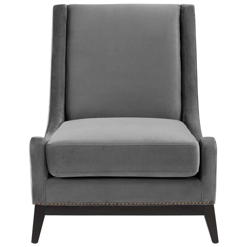 Confident Upholstered Performance Velvet Lounge Chair Set of 2 by Modway