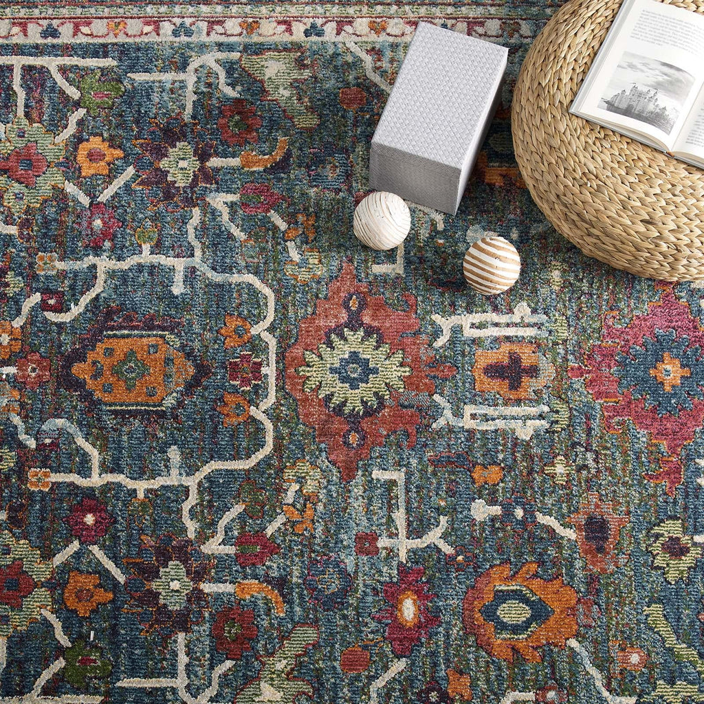 Tribute Every Distressed Vintage Floral 5x8 Area Rug by Modway