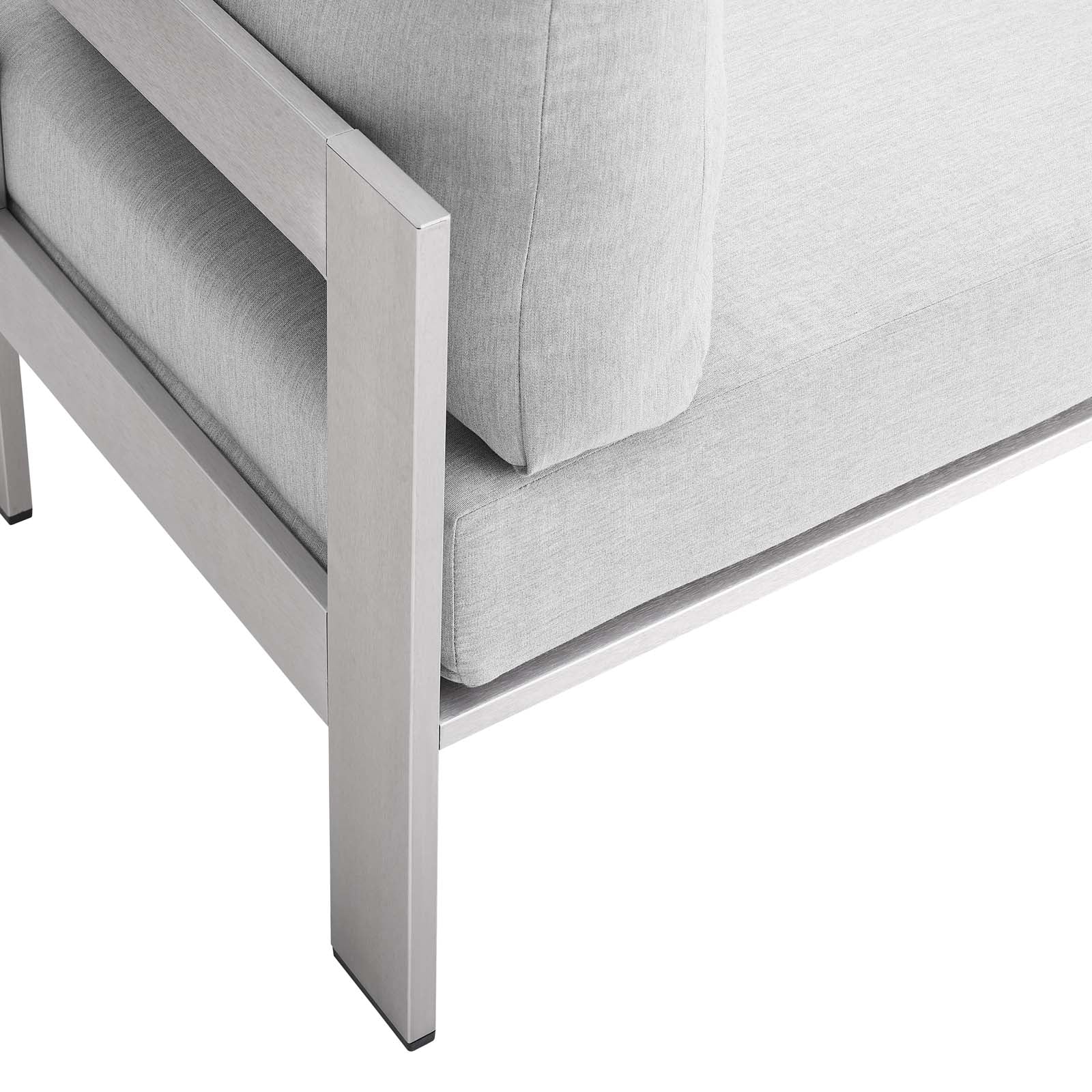 Shore Sunbrella¨ Fabric Aluminum Outdoor Patio Armless Chair by Modway