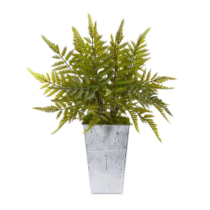 15"  Fern Artificial Plant in Planter