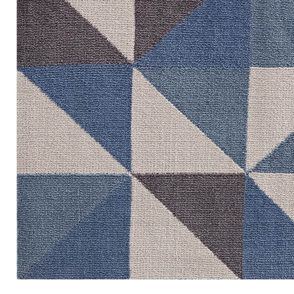 Kahula Geometric Triangle Mosaic 8x10 Area Rug by Modway