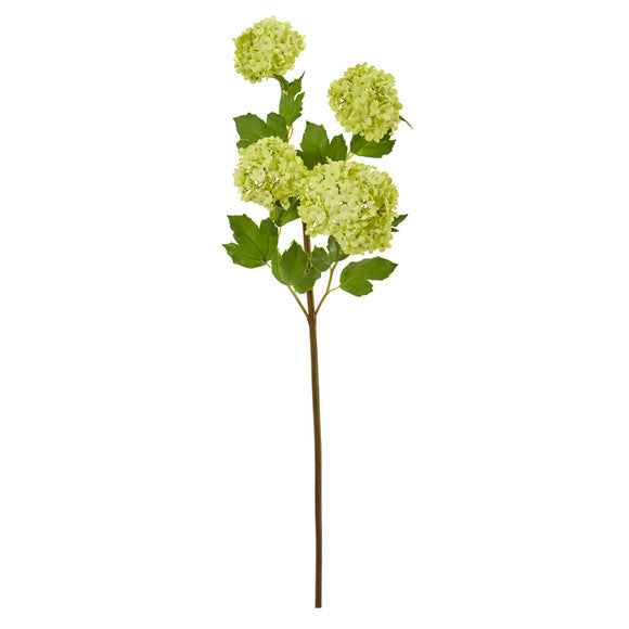 30" Snowball Hydrangea Artificial Flower (Set of 3)