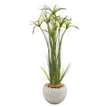 45"  Papyrus Artificial Plant in Sand Colored Planter