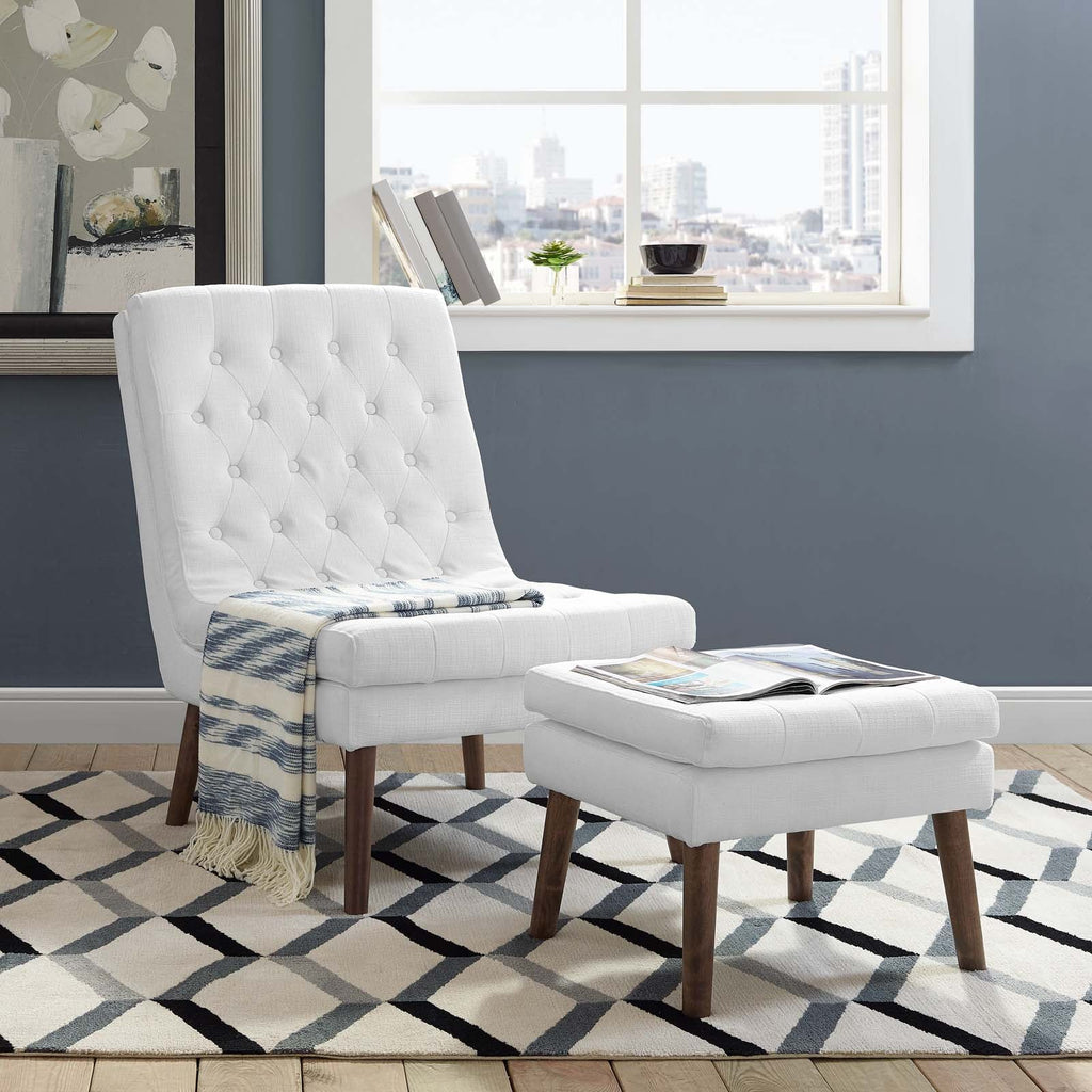 Modify Upholstered Lounge Chair and Ottoman by Modway