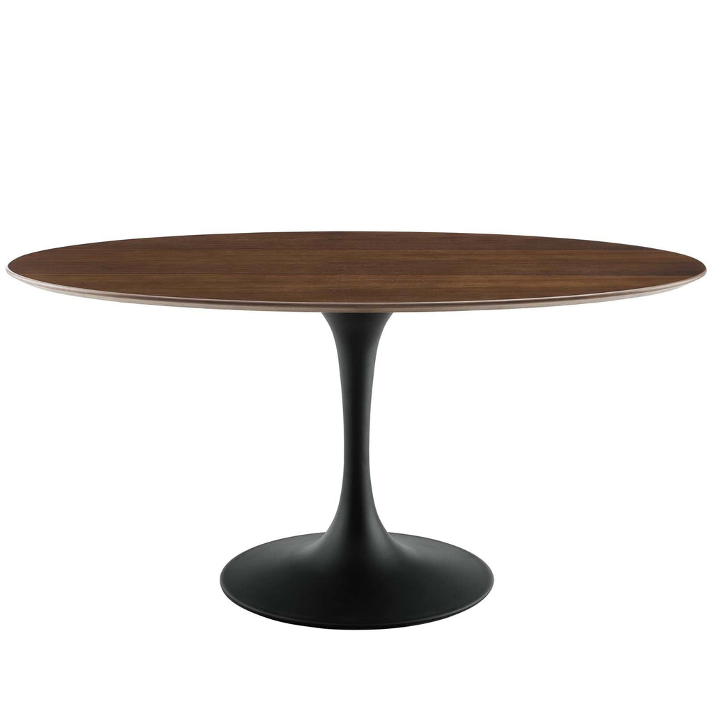 Lippa 60" Oval Walnut Wood Dining Table by Modway