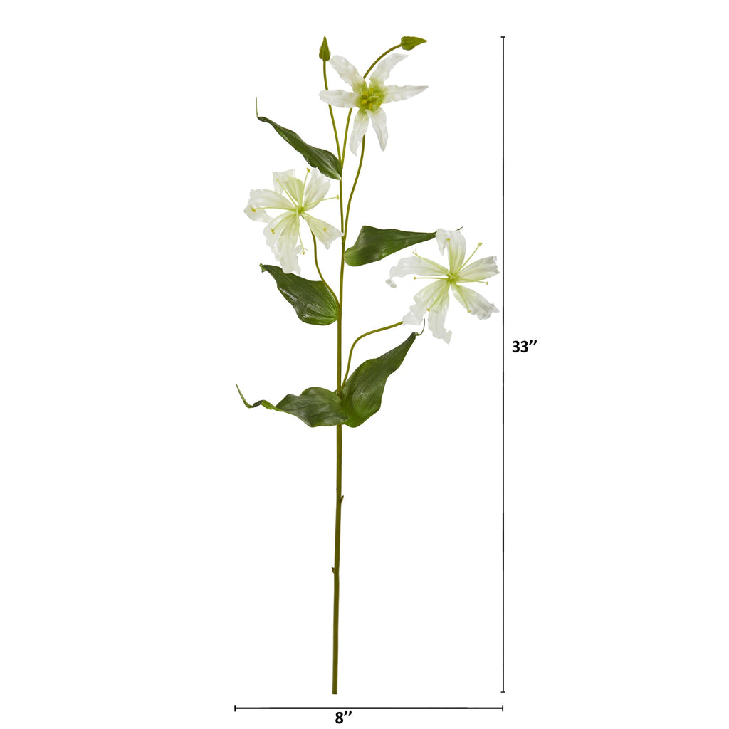 33" Gloria Lily Artificial Flower (Set of 4)