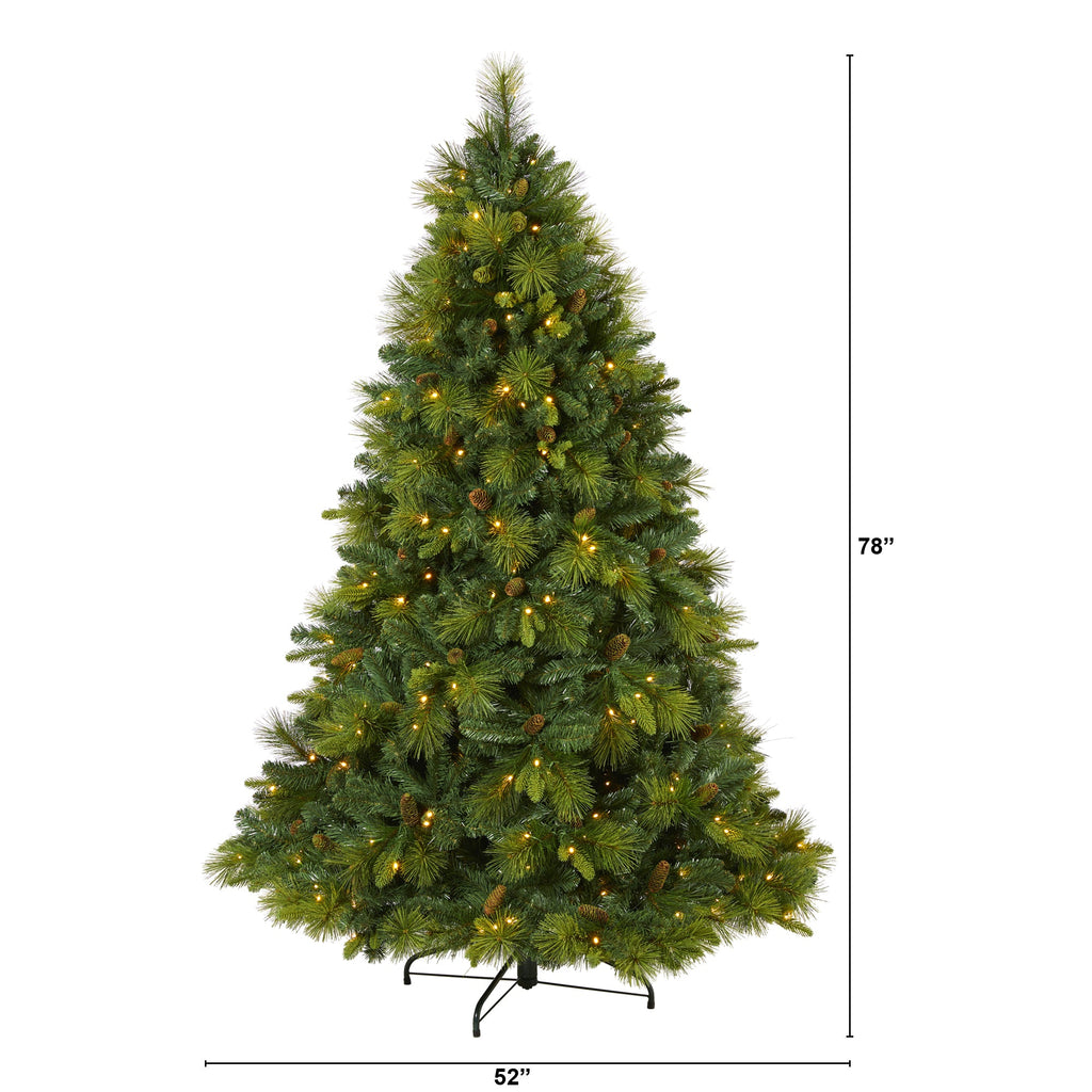 6.5' North Carolina Mixed Pine Artificial Christmas Tree