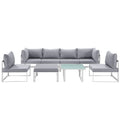 Fortuna 8 Piece Outdoor Patio Sectional Sofa Set by Modway