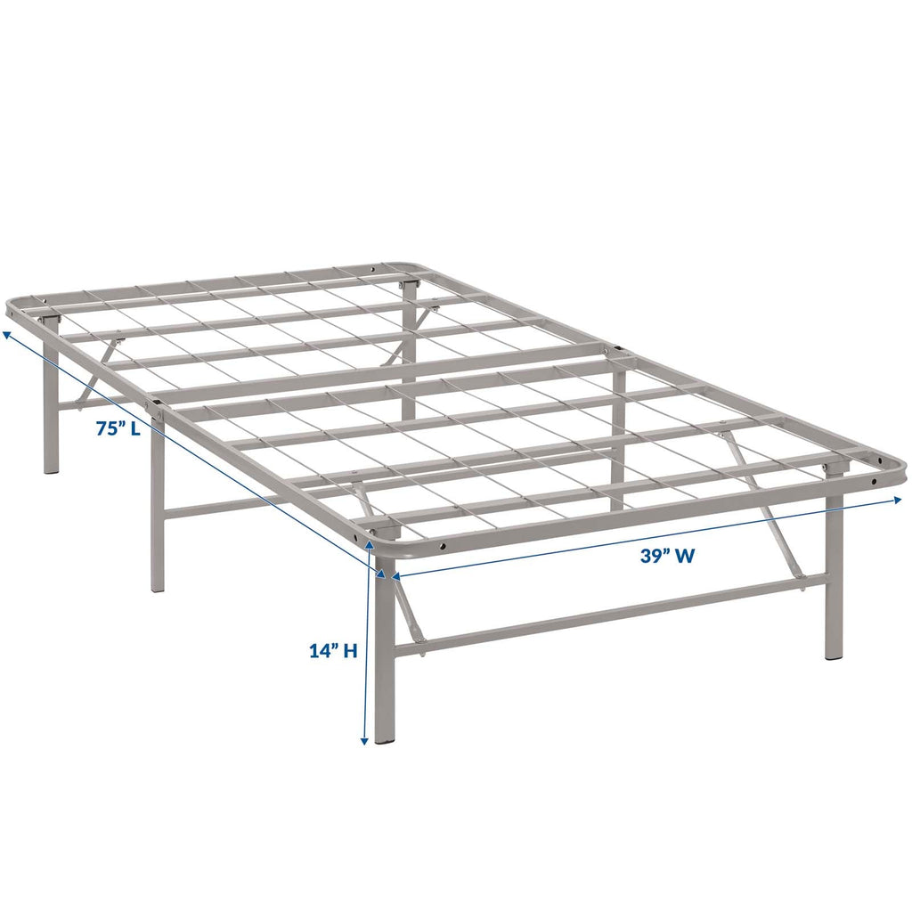 Horizon Stainless Steel Twin Bed Frame by Modway