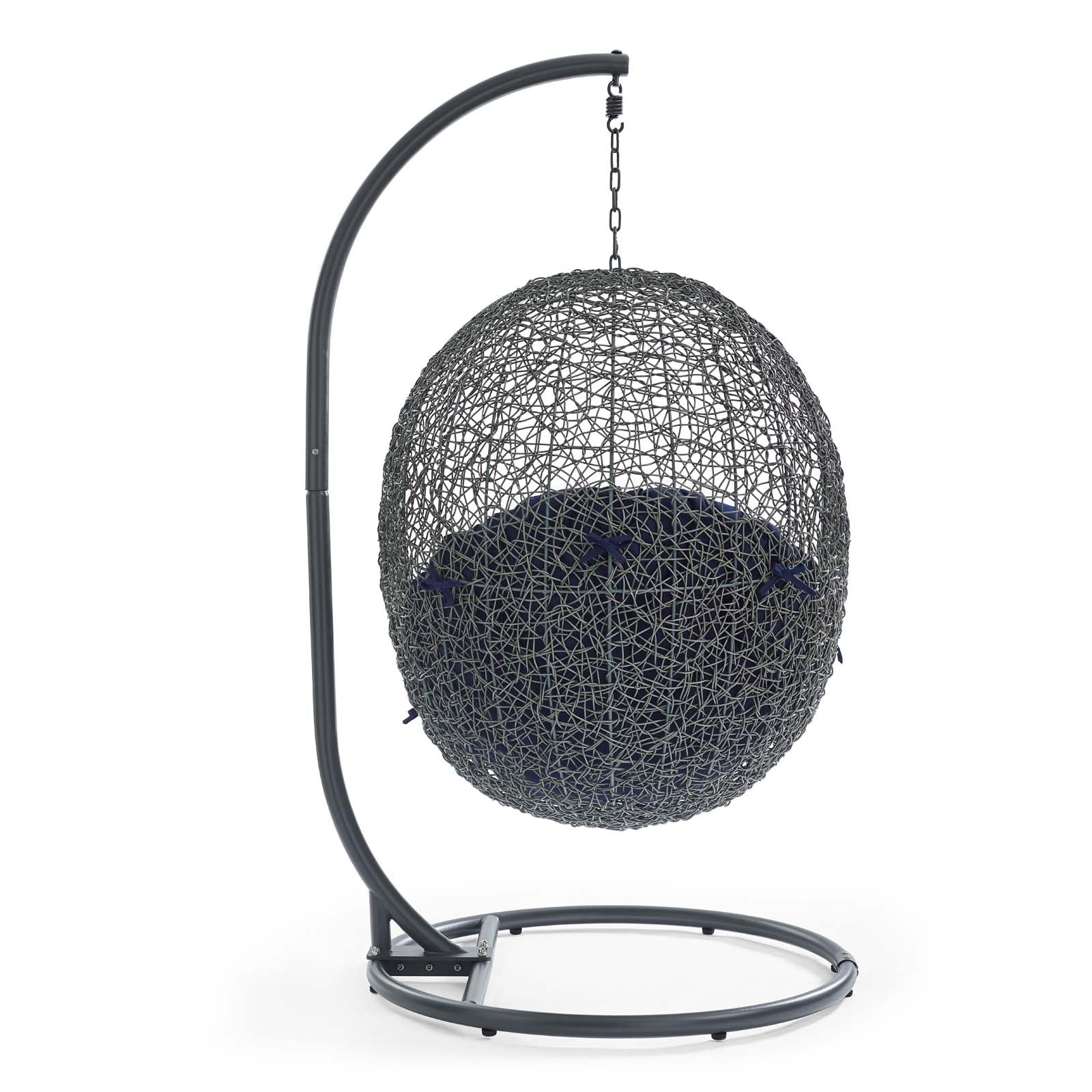 Hide Outdoor Patio Sunbrella¨ Swing Chair With Stand by Modway