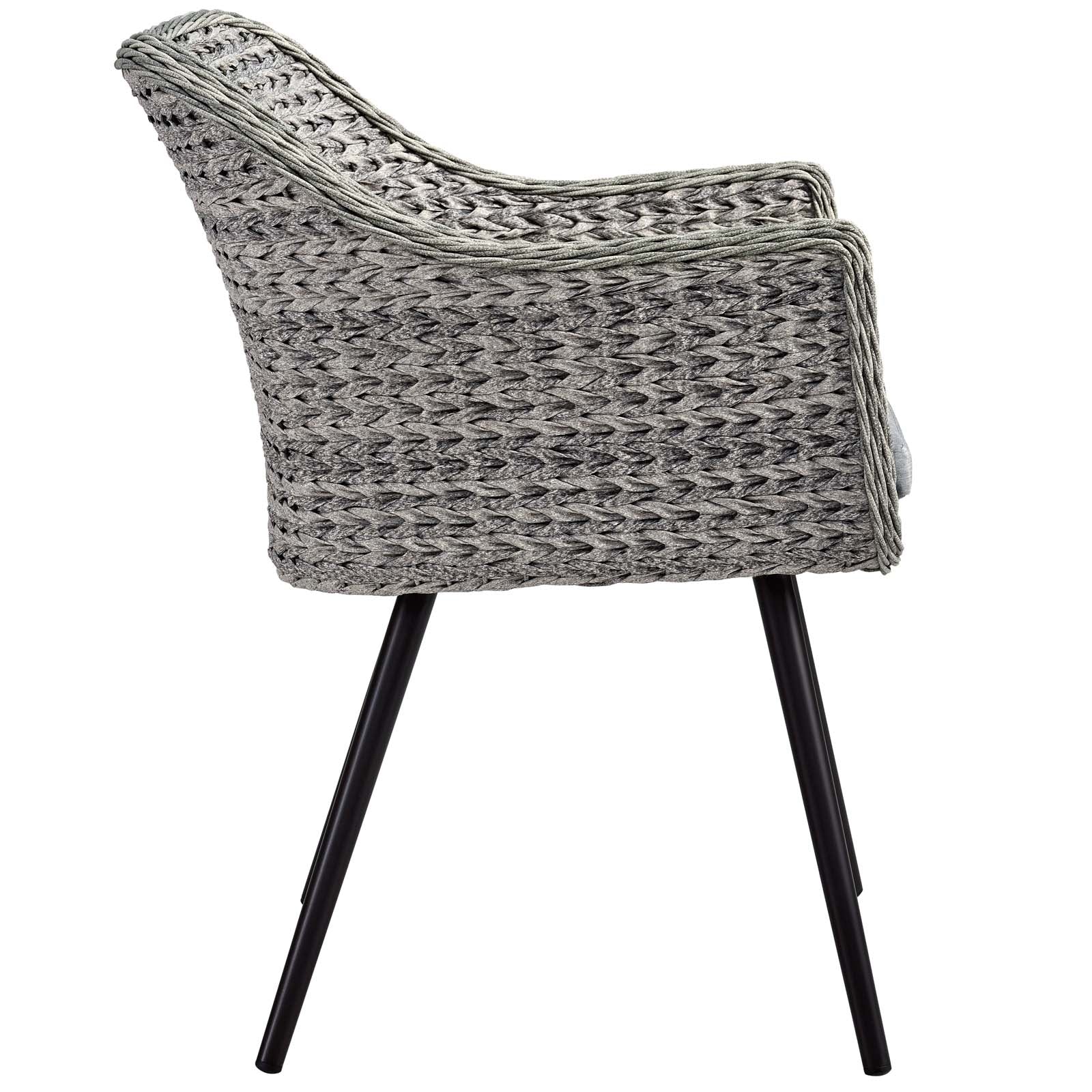 Endeavor 3 Piece Outdoor Patio Wicker Rattan Dining Set by Modway