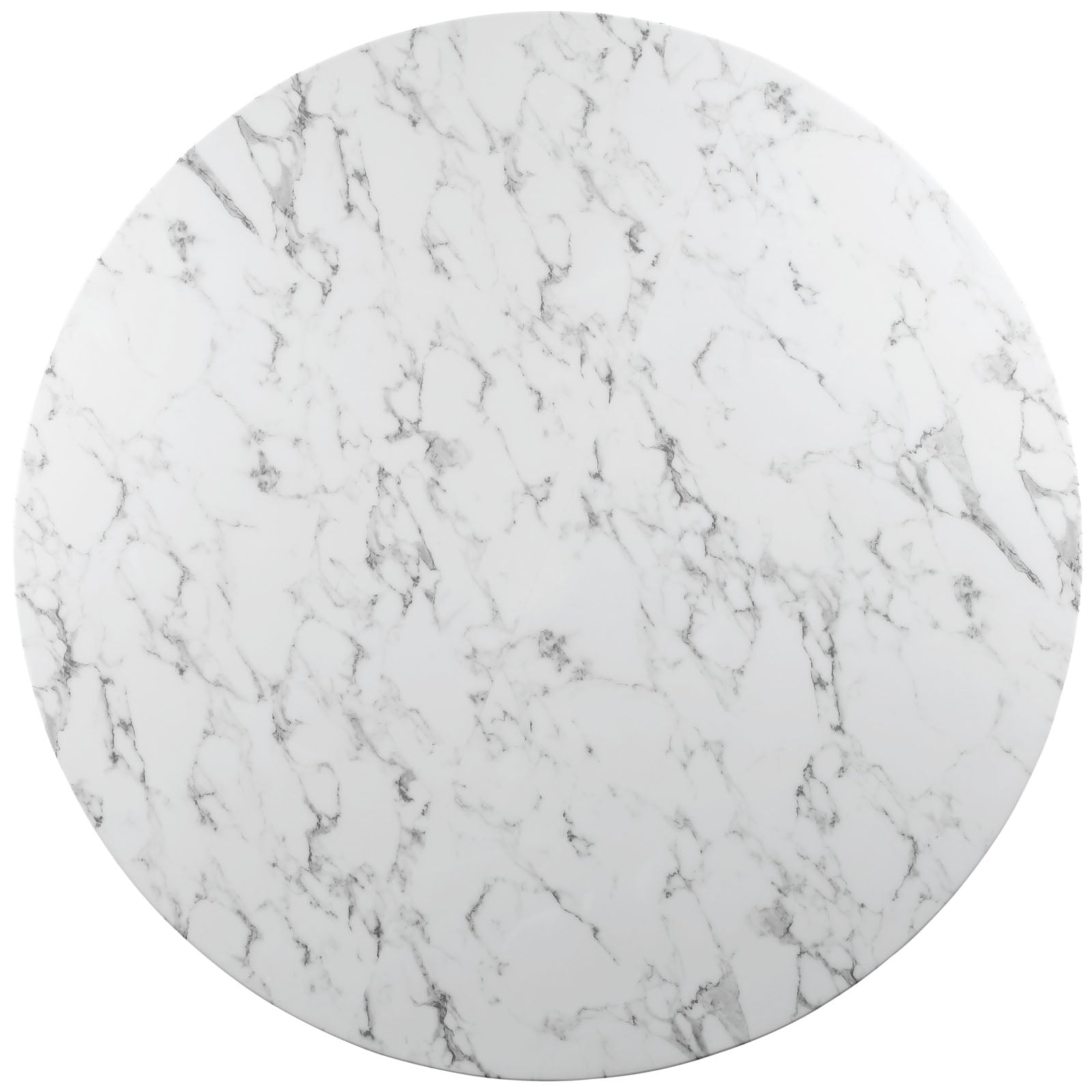 Lippa 54" Round Faux Marble Dining Table by Modway