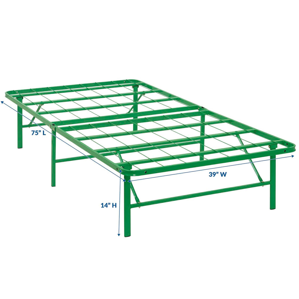 Horizon Stainless Steel Twin Bed Frame by Modway