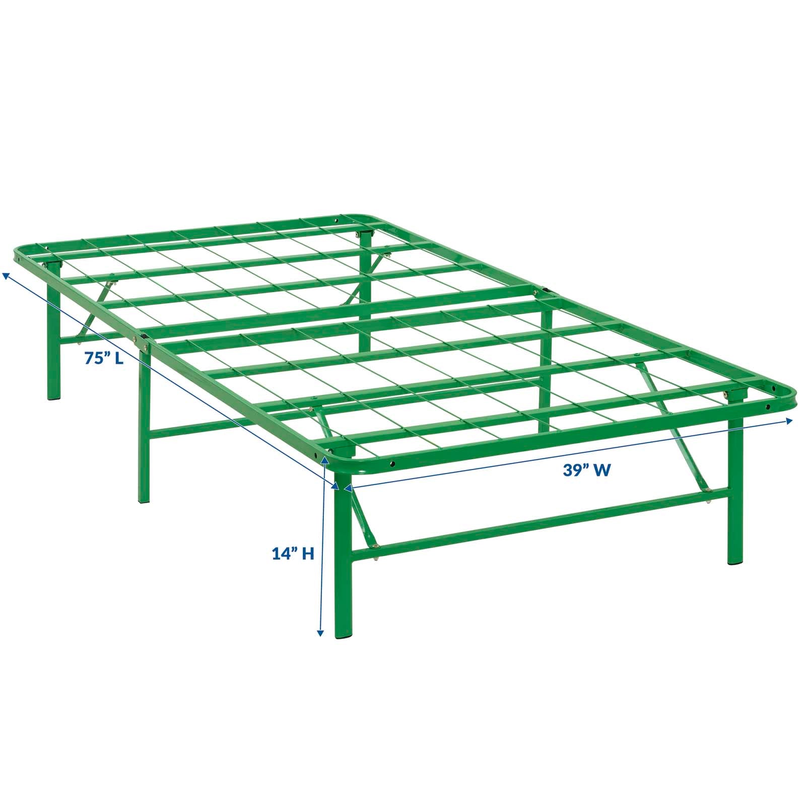 Horizon Stainless Steel Twin Bed Frame by Modway
