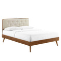 Bridgette Wood King Platform Bed With Splayed Legs by Modway