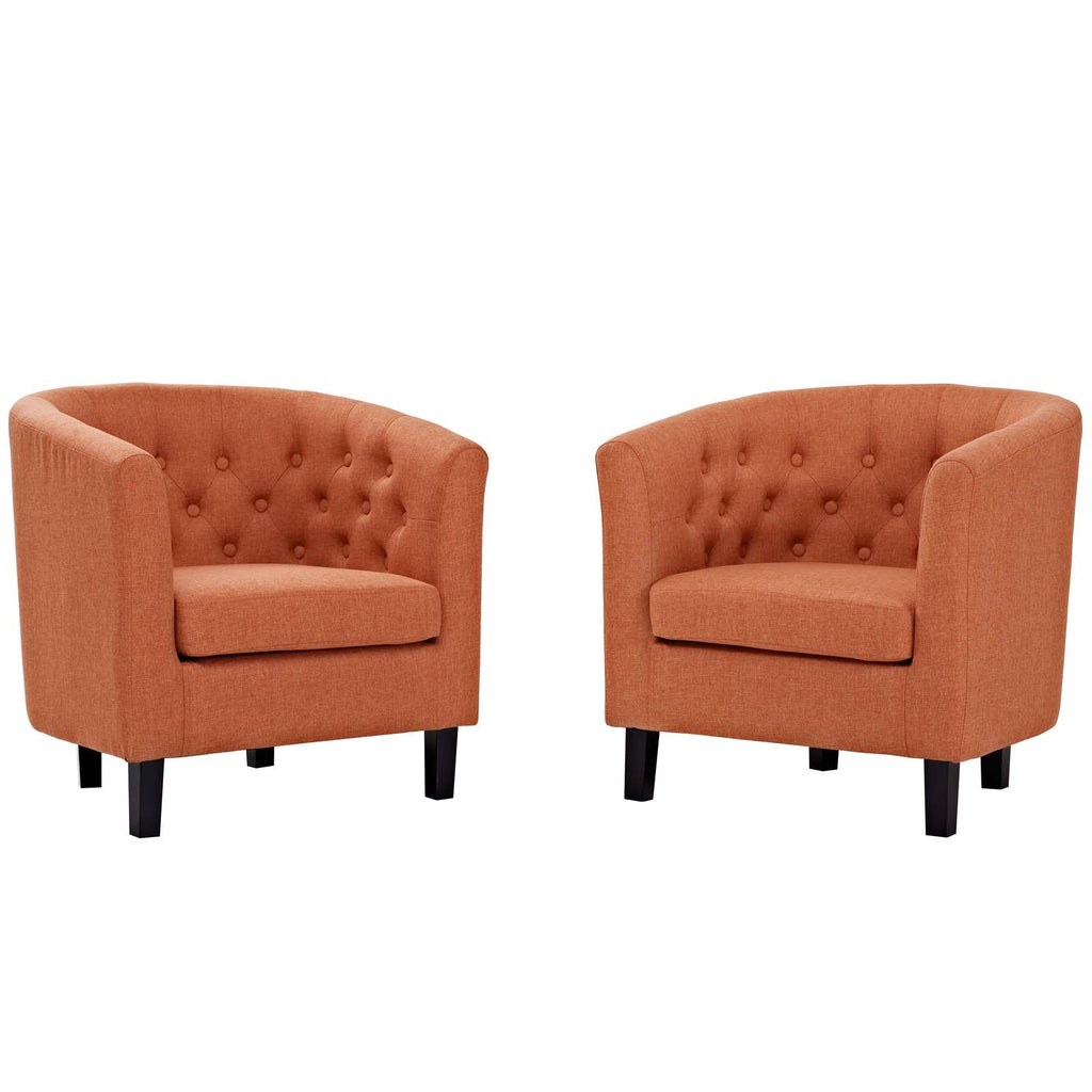 Prospect 2 Piece Upholstered Fabric Armchair Set by Modway
